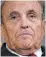  ??  ?? Rudy Giuliani berated reporters for questionin­g Donald Trump’s claims.