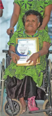  ?? Photo: Ronald Kumar ?? Rewa Women with Disability Group president Litia Naitauni on July 6, 2019.