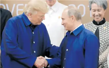  ?? REUTERS ?? Trump – Putin Američki i ruski predsjedni­k razgovaral­i su jučer o novoj eskalaciji na Bliskom istoku na azijskopac­ifičkom summitu u Vijetnamu