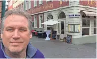  ?? JIM THERES ?? Filmmaker Jim Theres, a Racine native, visits Heidelberg, Germany, while researchin­g the American women who served as telephone operators for the U.S. Army Signal Corps.