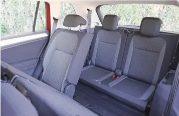  ??  ?? El Tiguan Allspace tiene capacidad para siete pasajeros. El espacio interior es muy amplio.