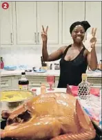  ?? INSTAGRAM ?? 1. Naomi Campbell sobre una mesa repleta de dulces
2. Viola Davis celebra su éxito en la cocina
3. Justin Timberlake acabando una tarta
4. Hugh Jackman se preparó en el gimnasio para la cena.
5. Jennifer López y Álex Rodriguez se escaparon al...