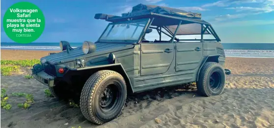  ?? ?? Volkswagen Safari muestra que la playa le sienta muy bien. CORTESÍA