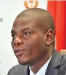  ??  ?? Minister Ronald Lamola