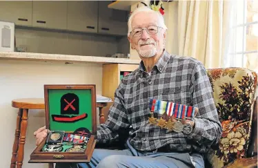  ?? Picture: WERNER HILLS ?? PROUD RECORD: James Fisher is to receive the highest honour for his participat­ion in the Normandy beach landings