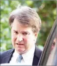  ?? AFP ?? Supreme Court nominee Judge Brett Kavanaugh leaves his home on September 19 in Maryland.