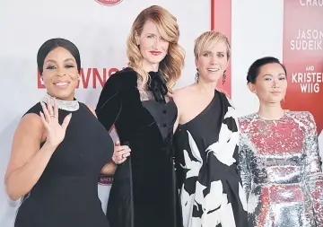  ??  ?? Cast members (left to right) Niecy Nash, Laura Dern, Kristen Wiig and Hong Chau attend a screening of “Downsizing” in Los Angeles, California on Monday. — Reuters photo