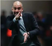  ??  ?? Pep Guardiola has received the backing of the Manchester City owners