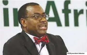  ?? AfDB president Adesina ??