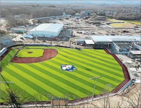  ?? PHOTO COURTESY OF UCONN ATHLETIC DEPARTMENT ?? Elliot Ballpark, UConn’s new state-of-the-art baseball stadium, was schedule to open on March 29, but the Huskies will have to wait until 2021 after the school canceled the spring season on Monday.