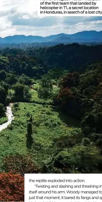  ??  ?? Author Douglas Preston was part of the first team that landed by helicopter in T1, a secret location in Honduras, in search of a lost city