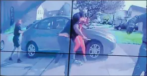  ?? (AP/WSYX-TV/Columbus Police Department) ?? An image from a police body camera video appears to show 16-year-old Ma’Khia Bryant wielding a knife during an altercatio­n Tuesday in Columbus, Ohio, before she was fatally shot by an officer.