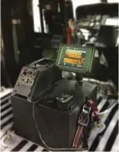  ??  ?? Matrix ISR Console installed in the UH-60