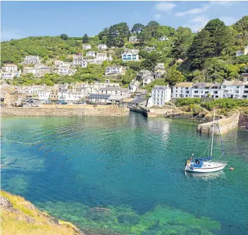  ??  ?? ▼ The fishing village of Polperro has called us back each year since our marriage there.