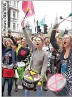  ??  ?? PROTESTS: Extinction Rebellion