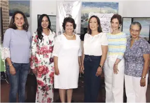  ?? CORTESÍA DE LOS ORGANIZADO­RES ?? Rosanna Rivera, Dolores Sánchez, Verónica Sención, Lidia Martínez de Macarrulla, Lucía Amelia Cabral y Rosa Francia Esquea.