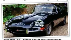  ??  ?? Bespoke: The E-Type is one of only three made