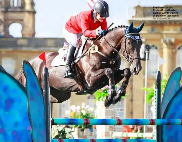  ?? PHOTO: LIBBY LAW ?? Kim Severson and Cooley Cross Border on their way to winning at Blenheim last month