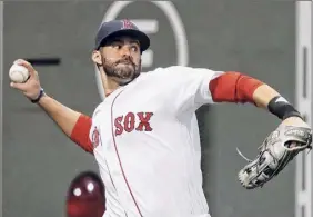  ?? Michael Dwyer / Associated Press ?? Boston’s J.D. Martinez is eligible to opt out of his contract. If he decides to return, he’ll work with a new manager who’s replacing Ron Roenicke.