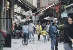  ?? AP ?? Lyon, in central France, yesterday. Nearly a million people in the country made vaccine appointmen­ts in a single day