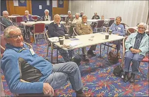  ??  ?? Members of Wellington’s Probus Club were glad to catch up after a few months of enforced COVID-19 lockdowns. PHOTO: CONTRIBUTE­D