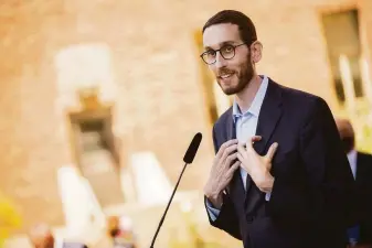  ?? Santiago Mejia / The Chronicle ?? Legislatio­n sponsored by Sen. Scott Wiener made it illegal to deliberate­ly and repeatedly use the wrong terms when referring to transgende­r nursing home patients.