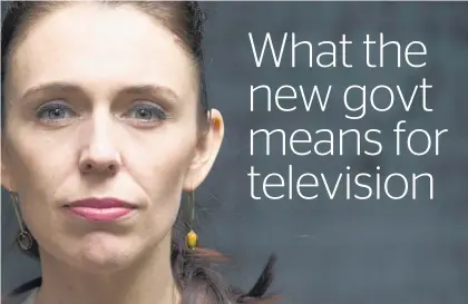  ??  ?? Jacinda Adern’s Labour Party want to provide back-end broadcast support for RNZ+.