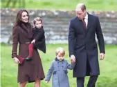  ??  ?? ANDREW MATTHEWS, AFP/GETTY IMAGES Kensington Palace says Princess Charlotte and Prince George will be in the wedding party, but did not disclose the roles of Duchess Kate or Prince William.