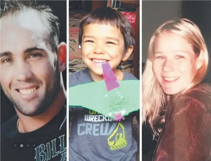  ?? ?? Murder victim Dennis Beattie, 38, from Cooya Beach. CENTRE: Police alleged four-year-old Koah was killed by his father. RIGHT: Cooktown murder victim Donna Steele