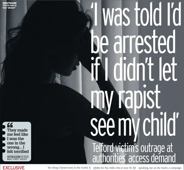  ??  ?? NIGHTMARE Victim had to face ‘abuser’