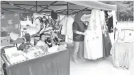  ??  ?? ANTARA gerai vendor yang turut serta dalam pakej perkahwina­n DGi yang ditawarkan kepada bakal pengantin.