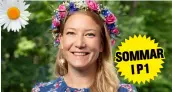  ??  ?? Med författare­n Elin Olofsson. SOMMAR I P1