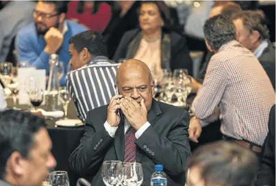  ?? Picture: DAVID HARRISON ?? AT ODDS: Pravin Gordhan, to meet the ratings challenge, made specific pledges of reform and promised equity sales to private investors in his February budget, but Monday’s cabinet announceme­nt made no mention of these