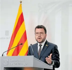  ?? Foto: E.P. ?? Pere Aragonès ha anunciando una consulta que sabe que no se hará.