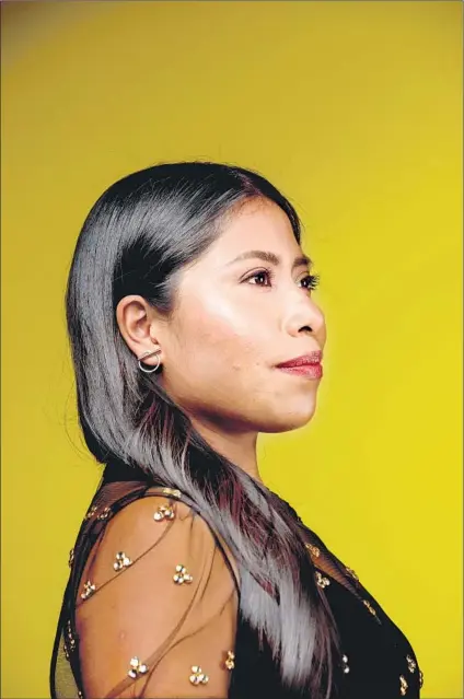  ?? Marcus Yam Los Angeles Times ?? “SHE’S completely different than the character she creates with Cleo,” says filmmaker Alfonso Cuarón of Yalitza Aparicio.