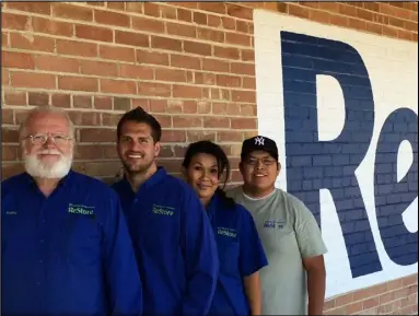  ?? Submitted by Rick Mcbride ?? Scotty White, Reggie Crowe, Manager Mikeal Curtis, and Jordan Eliison are ready to help you find what you need at ReStore.