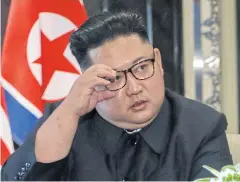  ?? AP ?? North Korea leader Kim Jong-un after signing documents with US President Donald Trump in Singapore in June. Recent reports indicate that the North is pressing ahead with its nuclear-weapons programme.