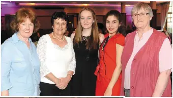  ??  ?? Santa Ignace with Hannah , William, Liz and Paul Sherry at the Piano Evening with Santa Ignace and Hannah Sherry in The Brehon Hotel, Killarney, on Wednesday night. Picture: Eamonn Keogh