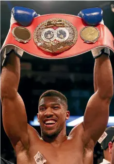  ?? PHOTO: GETTY IMAGES ?? Britain’s IBF, WBA and IBO champion Anthony Joshua is set to put his titles on the line against Parker in late March or early April.