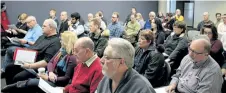  ?? ALLAN BENNER/STANDARD STAFF ?? More than 145 people attended three workshops organized by A Better Niagara to help prospectiv­e candidates prepare for the Oct. 22 municipal election, on Saturday.