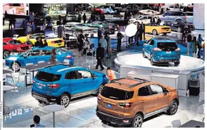  ??  ?? American autos: China’s decision to reduce tariffs on imports of US cars from 40pc to 15pc, for the time being, is a good sign