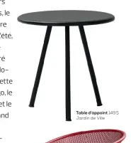  ??  ?? Table d’appoint 149 $ Jardin de Ville