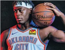  ?? [CHRIS LANDSBERGE­R/ THE OKLAHOMAN] ?? Luguentz Dort scored a career-high 23 points Wednesday in the Thunder's victory over Sacramento. Dort is on a two-way contract with the Thunder.