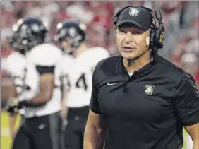  ?? Sue ogrocki / Associated Press ?? Army head football coach Jeff monken said, “We’re just completely focusing on preparatio­n and not worrying about the rest of it.”