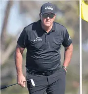 ?? ?? OUT OF ACTION: Phil Mickelson plays at a tournament in January.