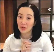  ??  ?? Kris Aquino: victim of business partner?