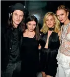  ?? GETTY IMAGES ?? Lorde with English musicians James Bay and Ellie Goulding, and US model Karlie Klossat the BRIT Awards afterparty in February last year.