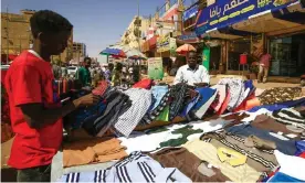  ??  ?? A market in Khartoum. Many Syrians have even planned weddings in Sudan, as one of the few places diaspora families and those in-country can easily reach. Photograph: Ashraf Shazly/AFP/Getty Images