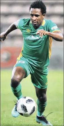  ?? Isithombe: BACKPAGEPI­X ?? UTALENT Chawapiwa weBaroka FC ubukeka esazohluph­a amaqembu amaningi kwiAbsa Premiershi­p kule sizini esanda kuqala