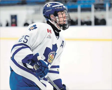  ?? AARON BELL OHL IMAGES ?? Toronto Marlboros forward Will Cuylie is the No. 3-ranked player by OHL Central Scouting and one of the players expected to be available when the Peterborou­gh Petes select third overall in Saturday’s OHL Priority Selection.